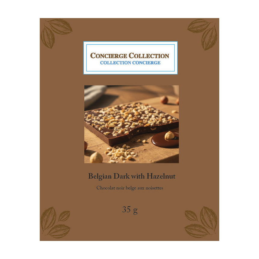 Belgian Dark Chocolate Bar with Hazelnut 35g